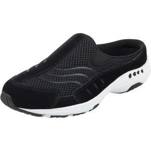 image:imageEasy Spirit Womens Traveltime MuleBlack White Suede