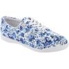 White-blue-floral
