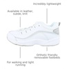image:imageEasy Spirit Womens Romy Walking SneakersWhiteLight Grey Leather