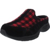 image:imageEasy Spirit Womens Traveltime MuleBlackplaidred