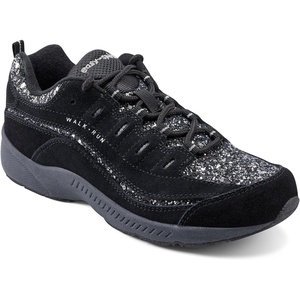image:imageEasy Spirit Womens AP1 Sport Walking ShoesBlack Silver Glitter