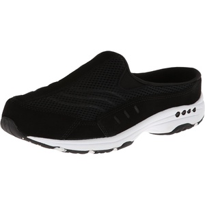 image:imageEasy Spirit Womens AP1 Sport Walking ShoesBlack SuedeWhite