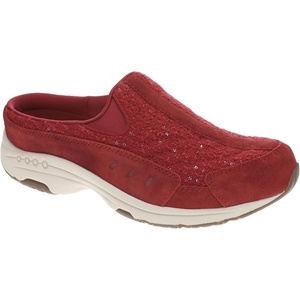 image:imageEasy Spirit Womens AP1 Sport Walking ShoesRed SuedeRed Sequin Boucle