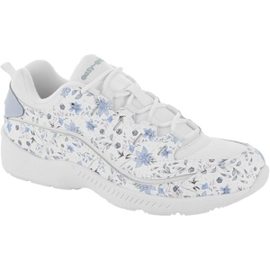 image:imageEasy Spirit Womens Romy25 Walknig Sneaker White Light Blue Floral 176 95M