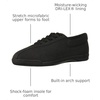 image:imageEasy Spirit esAP2 Womens OxfordBlackmicrofiber