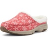 image:imageEasy Spirit Womens Travelslip IndoorOutdoor Slipper Red Snowflake 603 95M